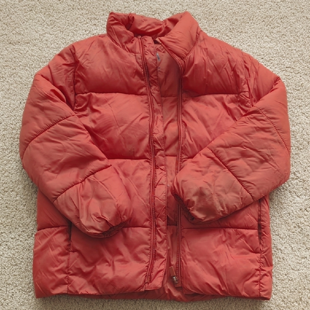 Zara Kids Orange Puffer Jacket